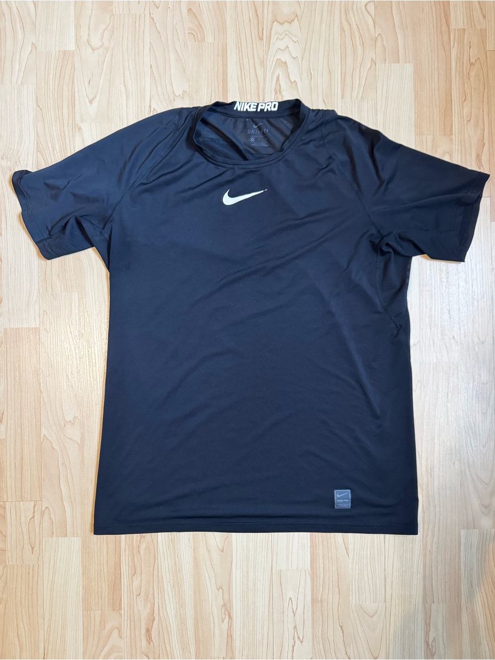 Nike Black Short-Sleeve Dri-FIT Training Tee